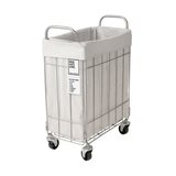 FOLDING LAUNDRY SQUARE BASKET with CASTER 28L SLIM ライトグレー