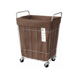 LAUNDRY SQUARE BASKET with CASTER 45L ブラウン