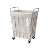 LAUNDRY SQUARE BASKET with CASTER 45L ライトグレー